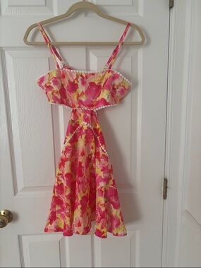 Floral Spaghetti-Strap Sundress
